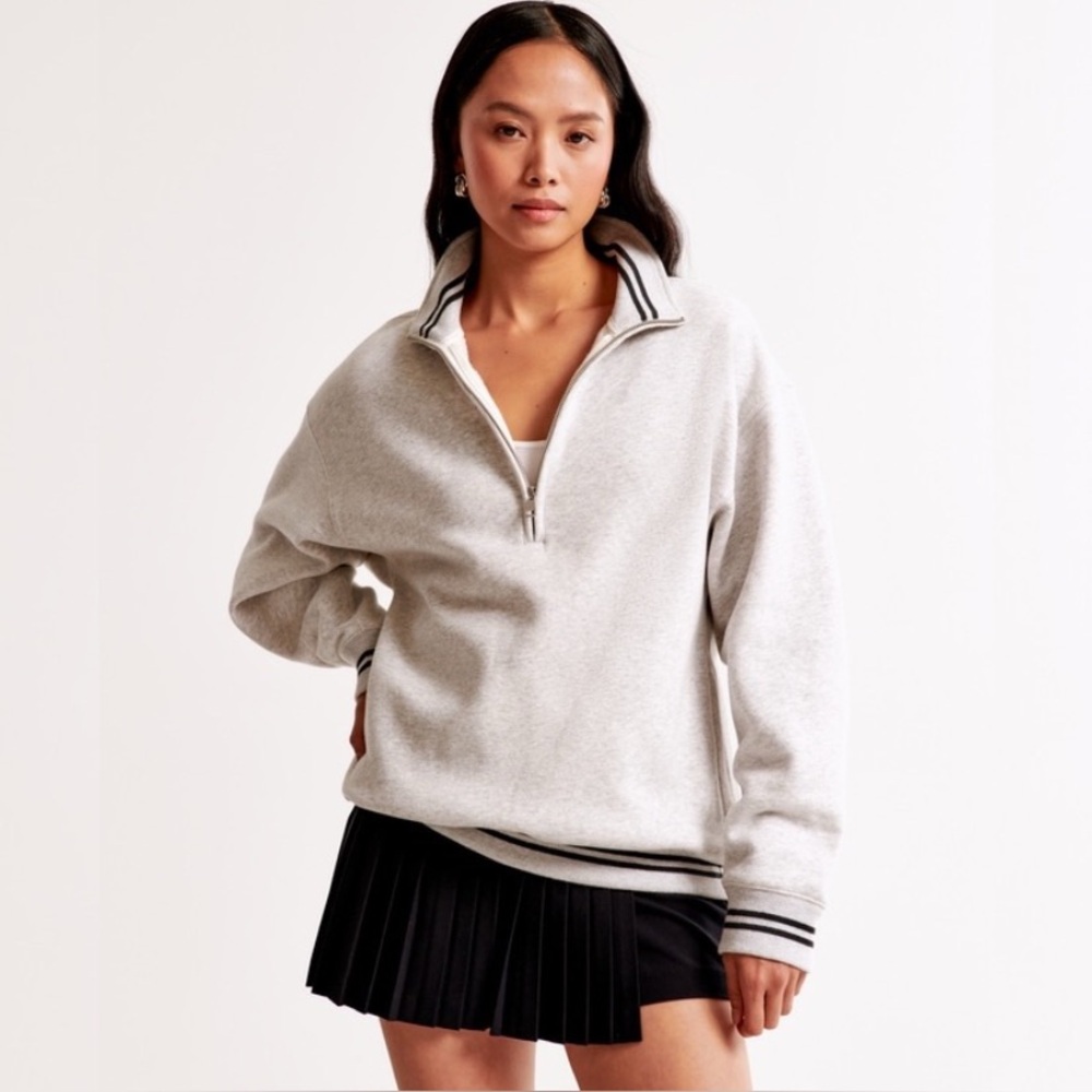 oversized sunday half-zip